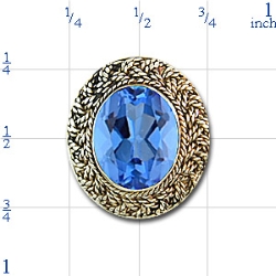 rk789 Blue Topaz Bracelet Slide 